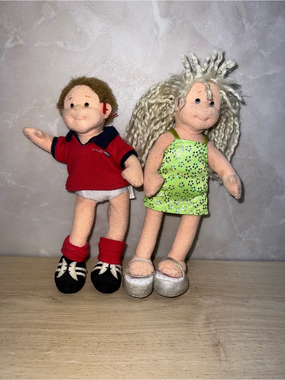 ⭐ Vintage 2002 TY Beanie Boppers – Footie & Glitzy Gabby